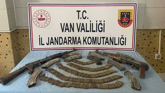 Van'da PKK'ya ait silah ve mühimmat ele geçirildi