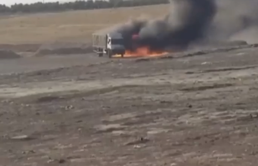 Suriye’de bomba yüklü kamyon imha edildi 