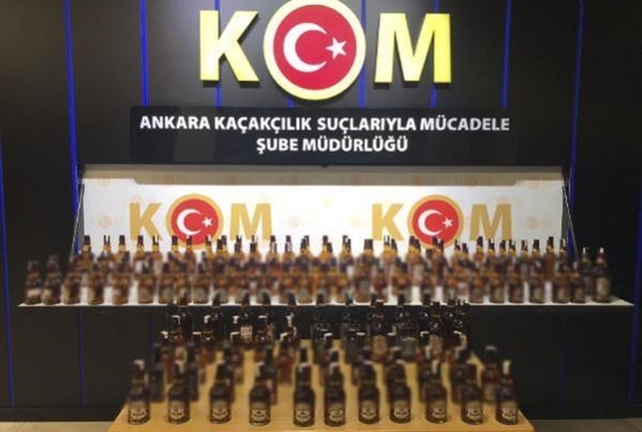 Ankara'da sahte içki operasyonunda 7 kişi gözaltına alındı