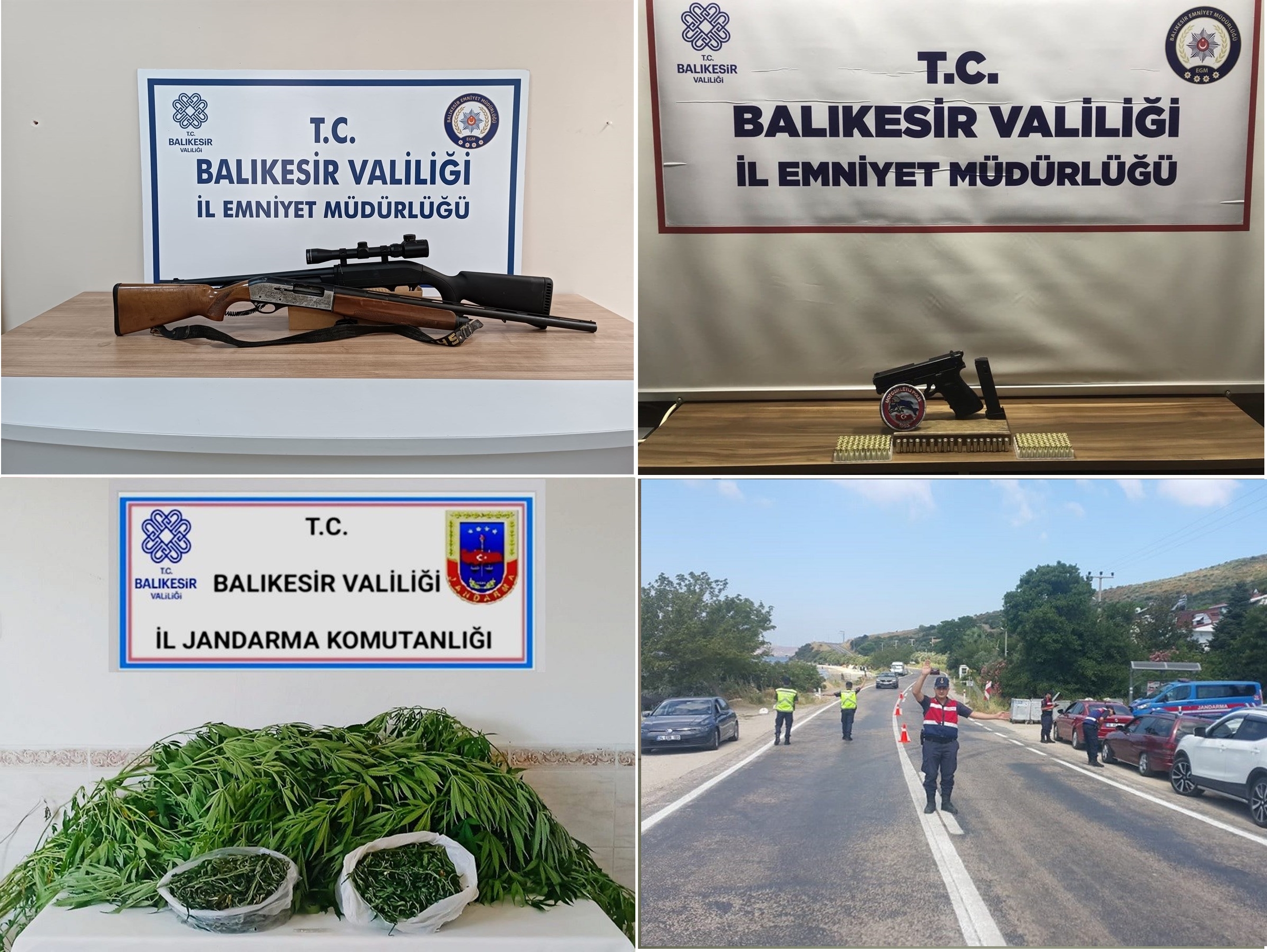 Balıkesir'de polis ve jandarmadan 'Huzur' operasyonu