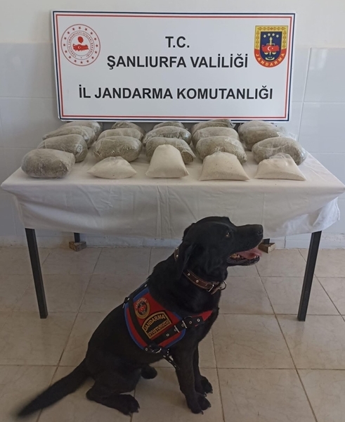 Şanlıurfa'da 21 kilogram uyuşturucu ele geçirildi