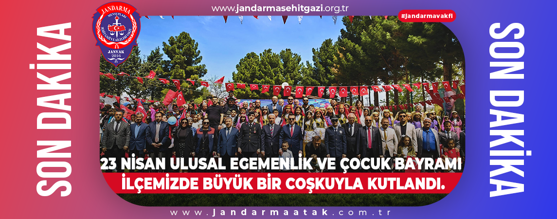 23 NİSAN ULUSAL EGEMENLİK VE ÇOCUK BAYRAMI İLÇEMİZDE BÜYÜK BİR COŞKUYLA KUTLANDI.