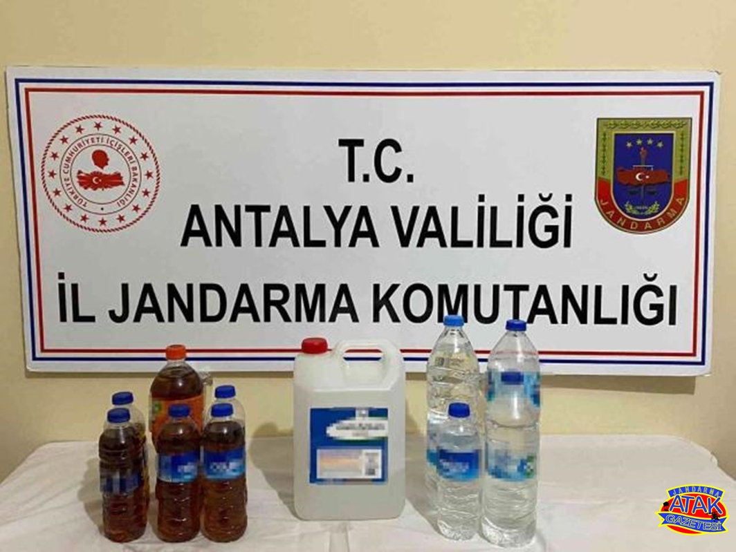 Jandarmadan kaçak alkol operasyonu