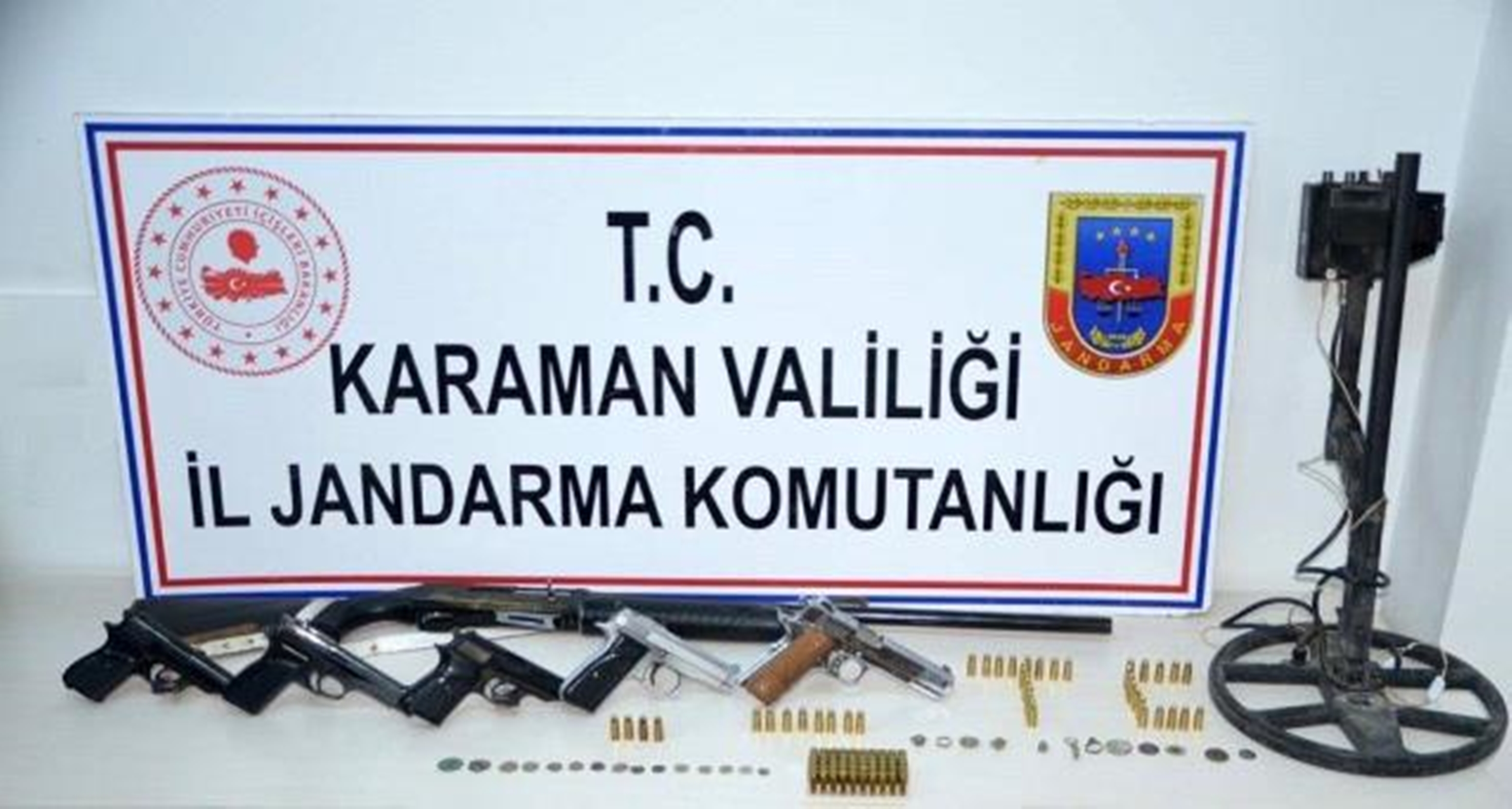 Karaman, jandarmadan tarihi eser operasyonu