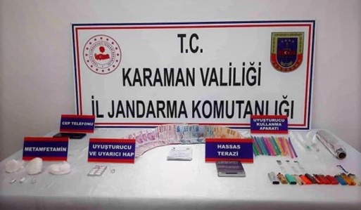 Karaman'da uyuşturucu ticareti yapan bir kişi tutuklandı