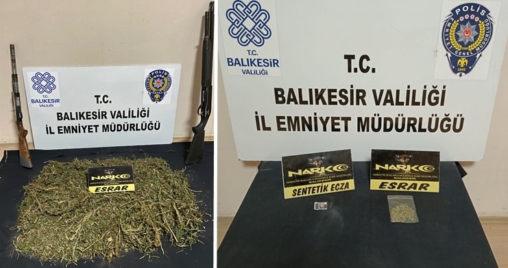 Balıkesir'de uyuşturucu operasyonu 