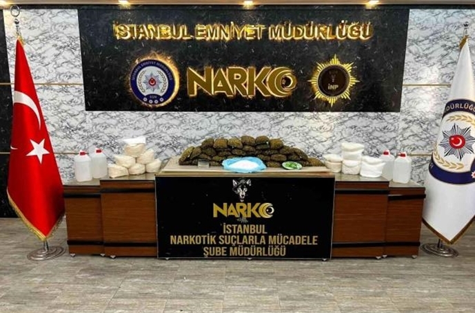 İstanbul'da uyuşturucu operasyonu: 59 kilo uyuşturucu ele geçirildi