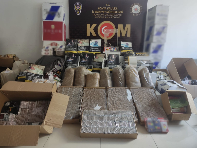 Konya polisinden kaçakçılık operasyonu!