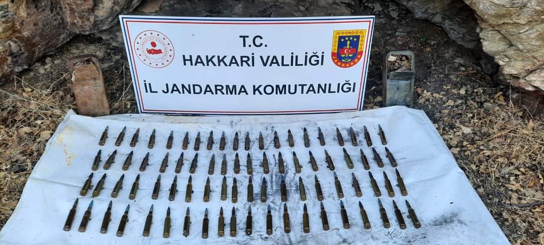 Hakkari'de 80 adet uçaksavar mühimmatı ele geçirildi
