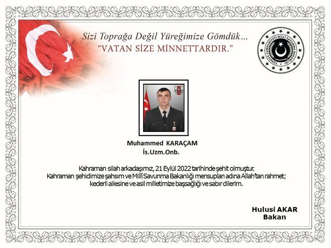 Pençe-Kilit operasyonundan acı haber: 1 asker şehit, 2 yaralı 