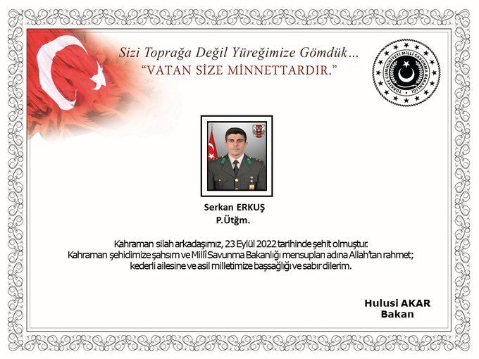 Pençe-Kilit operasyonundan acı haber! 1 asker şehit oldu