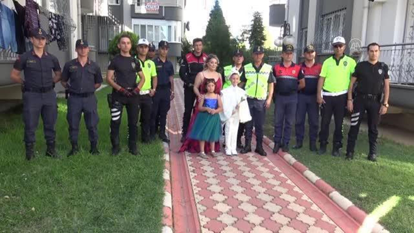 Aydın'da Polis ve Jandarma'dan Şehit Çocuğuna Konvoy