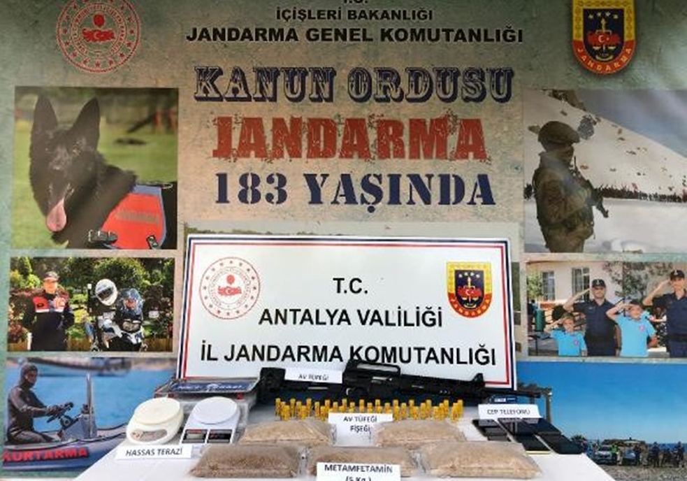 Antalya Jandarmadan MİT destekli uyuşturucu operasyonu