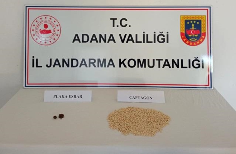 Adana Jandarma’dan uyuşturucu hap operasyonu