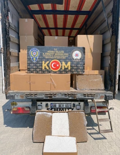Adana polisi, 11 milyon 500 bin kaçak makaron ele geçirdi
